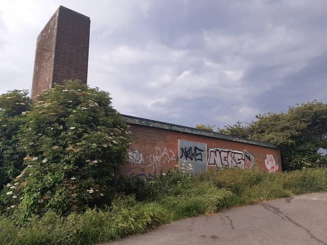 The former changing rooms at Tunstall Hills. Picture by LDRS.