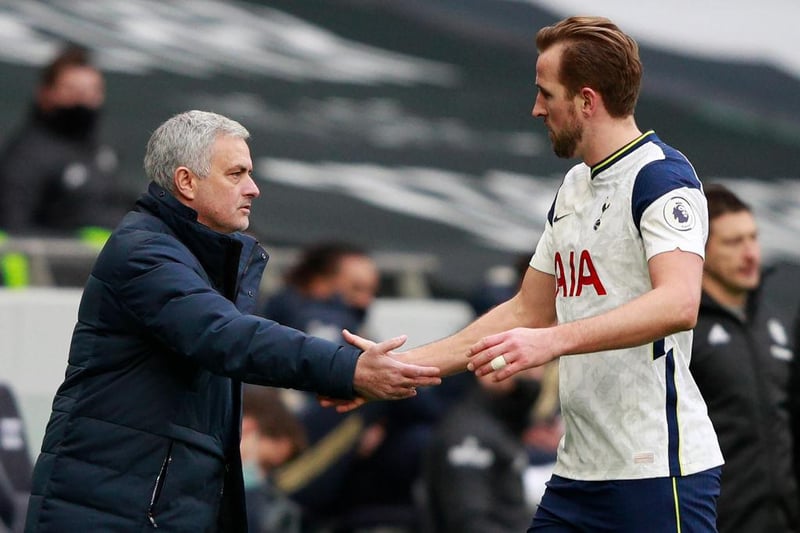 Harry Kane has told people close to him that Tottenham manager Jose Mourinho still has his full backing, despite a poor run of form recently. (Football Insider) 

(Photo by IAN WALTON/POOL/AFP via Getty Images)