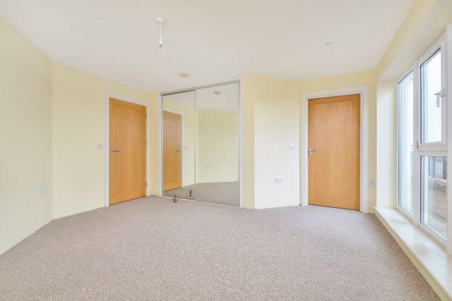 Inside one of the bedrooms in the flat.