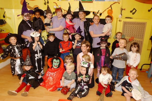 High View Nursery had a great time with their Halloween party in 2004 but which of these little witches, vampires and skeletons do you recognise?