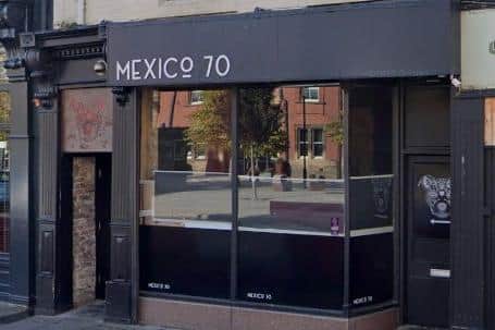Mexico 70 in Sunderland city centre was given a five-star food hygiene rating following an assessment. Picture: Google Maps.
