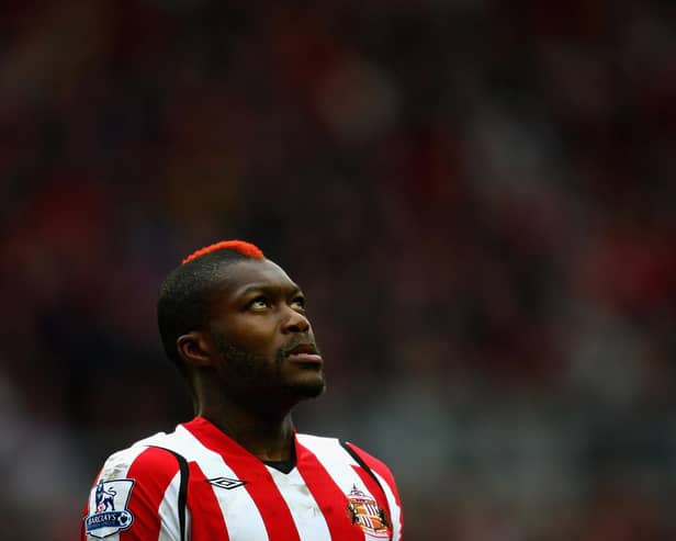 SUNDERLAND, UNITED KINGDOM - MARCH 07:  Djibril Cisse of Sunderland looks on during the Barclays Premier League match between Sunderland and Tottenham Hotspur at The Stadium of Light on March 7, 2009 in Sunderland, England.  (Photo by Jamie McDonald/Getty Images)