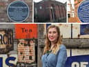 Kathrine Taylor and the three Sunderland locations she has spotlighted for their links to Wearside heroines.