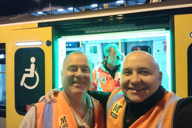 Drivers John Doughty and Chris Mongan