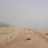 Sea fret at Sunderland's Roker Beach on the afternoon of August 12, 2022.