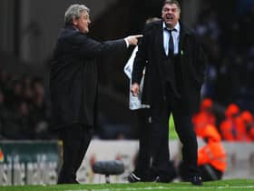 BLACKBURN, ENGLAND - OCTOBER 18:  Steve Bruce the manager of Sunderland and Sam Allardyce the manager of Blackburn Rovers look on during the Barclays Premier League match between Blackburn Rovers and Sunderland  at Ewood park on October 18, 2010 in Blackburn, England.  (Photo by Alex Livesey/Getty Images)