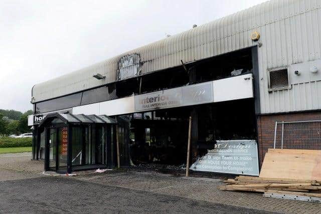 Home Living store was devastated by fire.