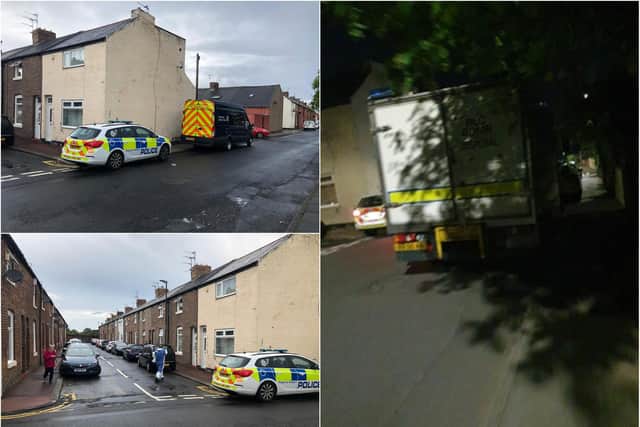 Police executed a planned raid at a property on Amy Street in Sunderland.