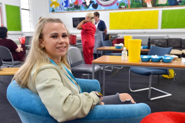 Sunderland College student Viktorija Venzlauskaite, 17, hopes young people getting their vaccinations can help life "return to normal".