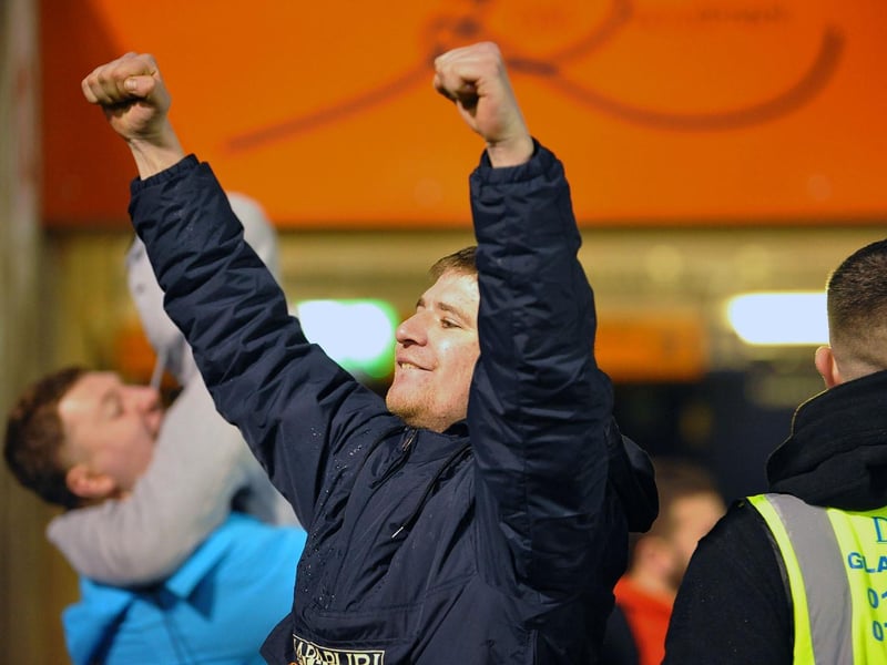 Passionate Sunderland fans after coming from behind away from home against Shrewsbury Town in the FA Cup third round.
