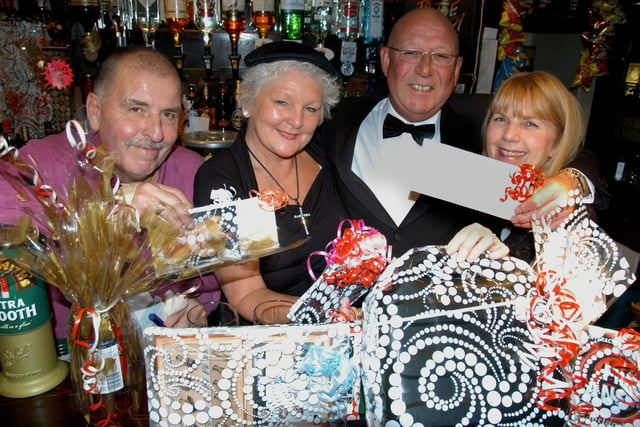 A charity night at The Monument looked like lots of fun in 2009. Pictured in the Penshaw pub were, left to right, Ernie Rowntree, Mary Rowntree, landlord Geoff Mendham and Viv Murphy.