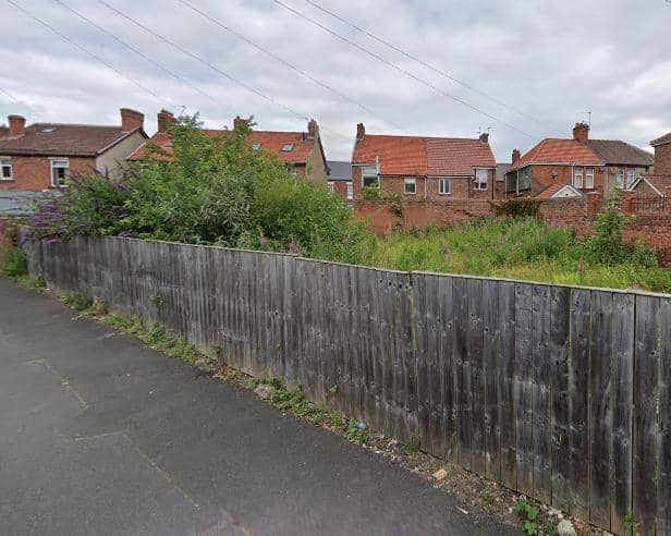 Bungalow plans proposed for site at rear lane of Bede Street, St Peter's ward, Sunderland. Picture: Google Maps