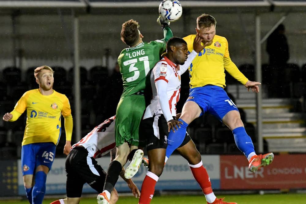 Lincoln vs Sunderland in the Papa John's Trophy.
