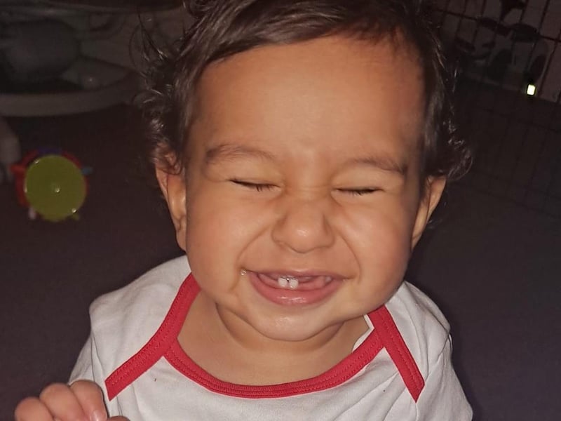 Neelam Kaur, said: "Levi James Godfrey born April fools Day."