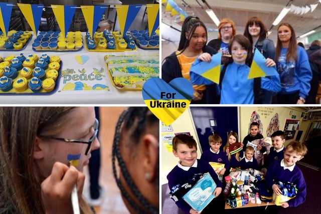 School children across Wearside have been showing their support for the people of Ukraine.