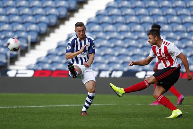 Sam Wilding playing against Sunderland during his West Brom days.
