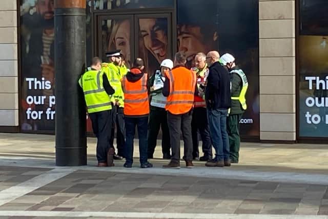 A major response was launched by the emergency services in Sunderland city centre after reports of a 'malicious communication'.