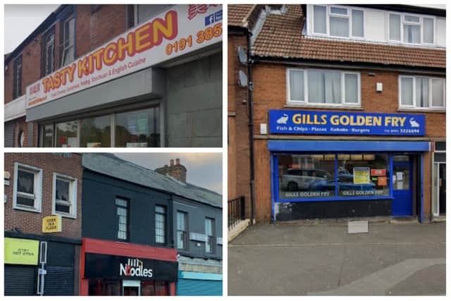 Sunderland businesses which have received new food hygiene ratings