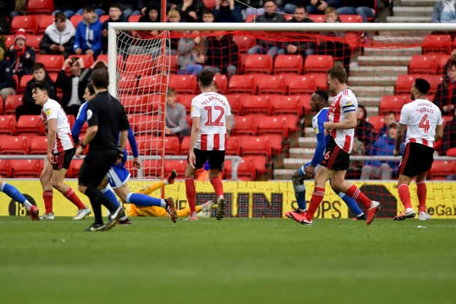 Mikael Mandron scores in the 96th minute at the Stadium of Light