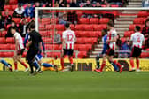 Mikael Mandron scores in the 96th minute at the Stadium of Light