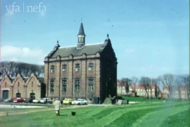 A stroll on the manicured lawns. Photo: North East Film Archive.