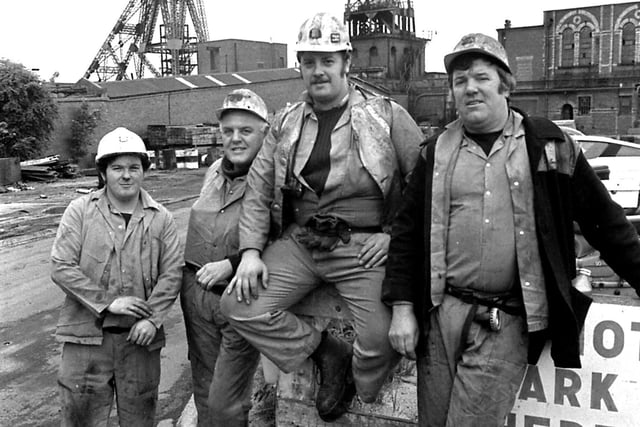 Sixteen miners donned their steel hats and entered the cage at Boldon Colliery for the last time in 1982. Do you recognise anyone in this photo?