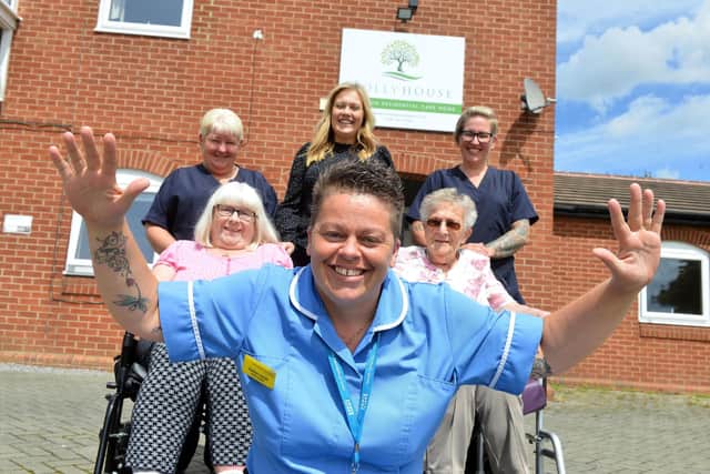 Daredevil nurse Sarah Cook will drop 15,000 feet from a plane to help residents of Holly House care home.