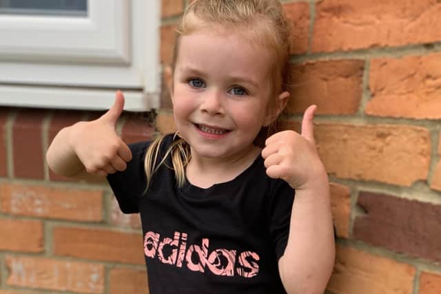 Four-year-old Poppy Arundel will run five miles on Wednesday, November 11.