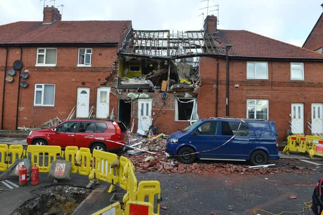 The aftermath of yesterday's (February 15) explosion on Whickham Street, Roker.