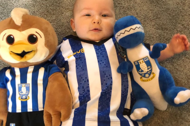 Lewis Widdowson shared this photo with us and writes: "Six-month-old Alfie in his first Wednesday kit."