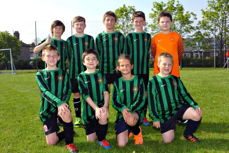 St Cuthberts RC Primary School team in the SPSFA Julie Anne Thompson finals in 2012.