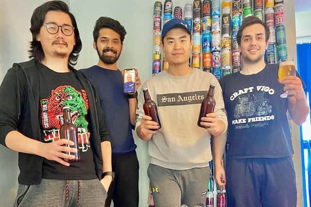 Bo Huang, Sangay Dorji, Brais Mallo, and Yogi Raj have completed their diploma with Brewlab and even managed to brew their own beer in their kitchen.