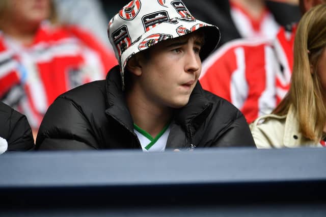 Sunderland fans at Preston North end as the Black Cats lost 2-1 at Deepdale in the Championship.