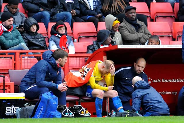 Alex Pritchard suffered an injury against Charlton Athletic