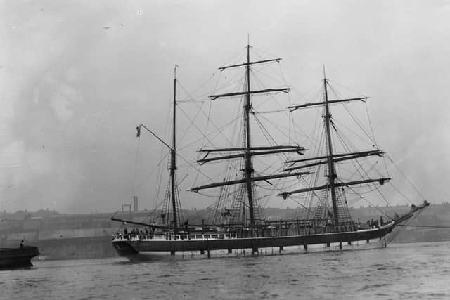 The barque ship on the Wear in 1931.