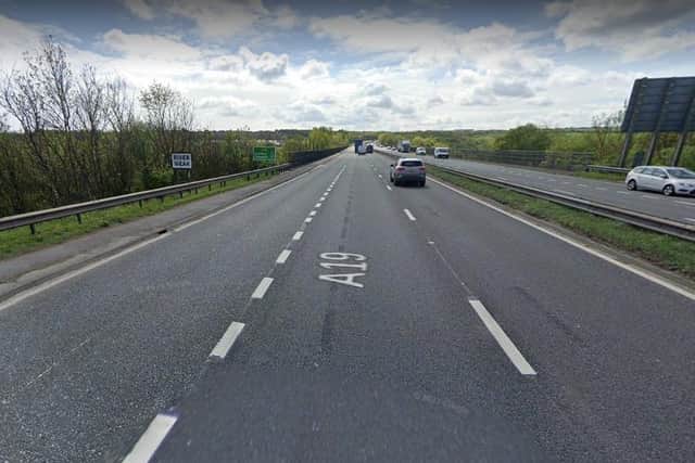 At around 8.10pm on Saturday, July 15 police received a number of reports of a two-car collision on the southbound side of the A19 between the A1231 and A183. Google image.