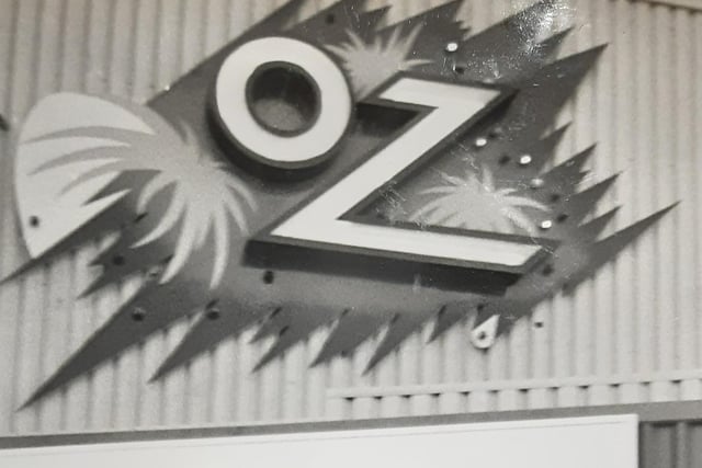 The unmistakable 'Oz' nightclub sign at Central Pier