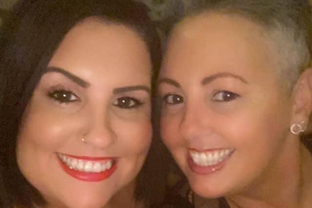Ann-Marie Sproston, 44, with sister Siobhan Forster, 33.