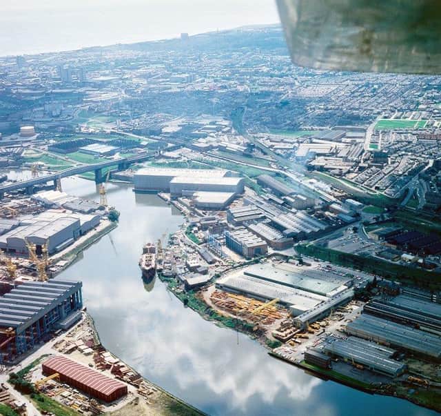 Pallion shipyard in 1982 from Cambridge University Collection of Aerial Photography