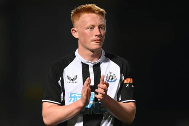Matty Longstaff in pre-season.
