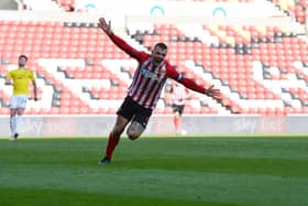 Max Power celebrates a Sunderland goal