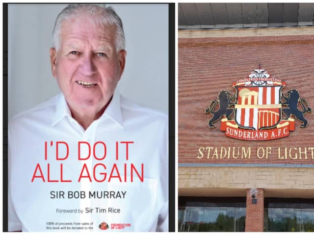 The book signing session takes place at noon at the Stadium of Light club shop.