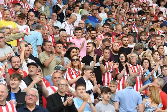 Sunderland supporters at the Stadium of Light.
