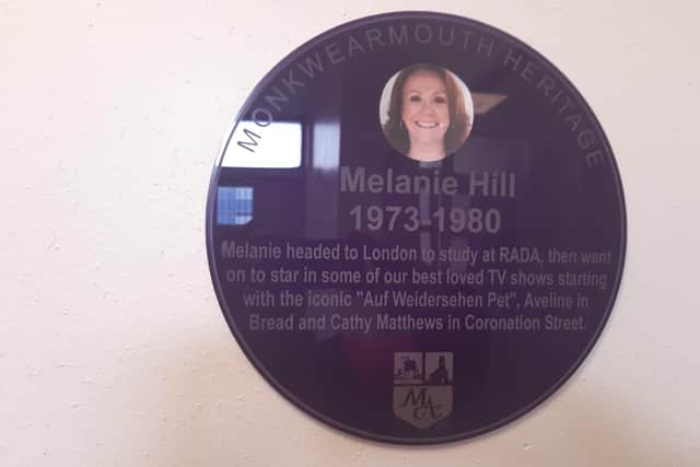 Actor Melanie Hill's plaque.