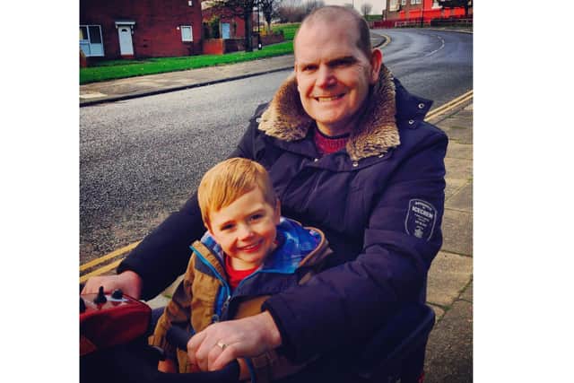 Oliver and his Grandpa Tony who sadly passed away aged 54 after battling a brain tumour.