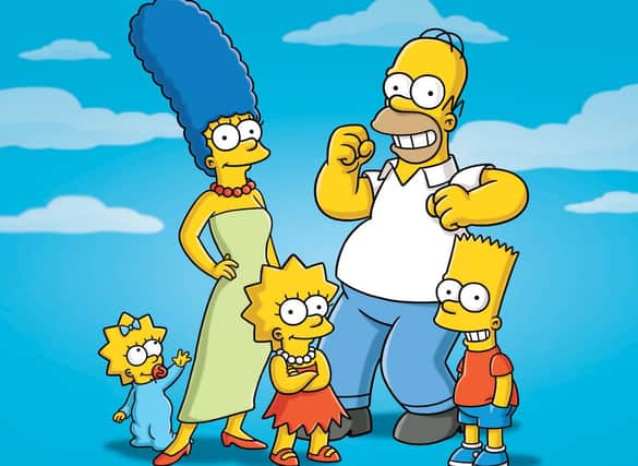 The Simpsons cartoon - man facing arms charges has been compared to a character from the popular series