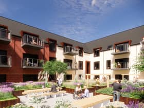 CGI image of how new extra care scheme at Chuter Ede site could look