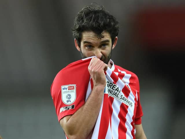 Will Grigg scored his first league goal for Rotherham United while Sunderland hit the front in League One (Photo by Stu Forster/Getty Images)