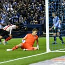 Patrick Roberts scores against Sheffield Wednesday in the play-offs