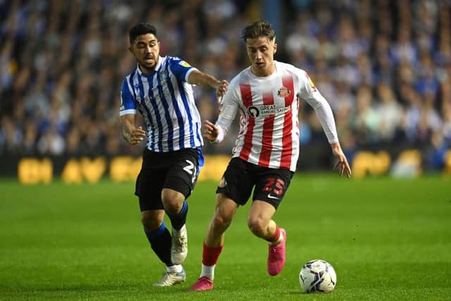 Jack Clarke in action for Sunderland (Photo by Michael Regan/Getty Images)
